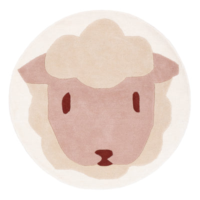 Sheep Kids Rug Round