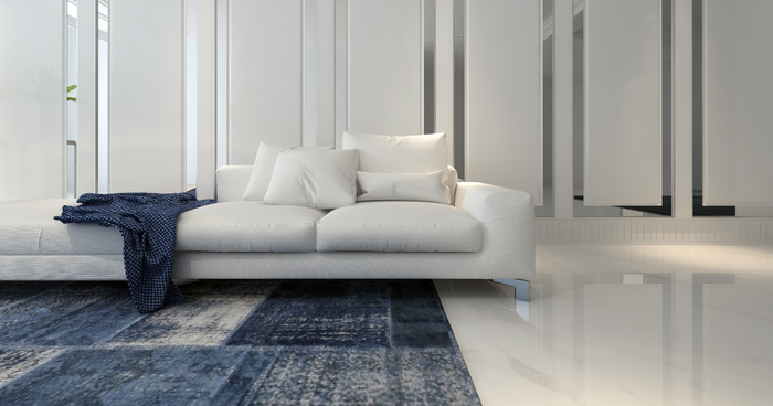 Blaue Teppiche im Trend