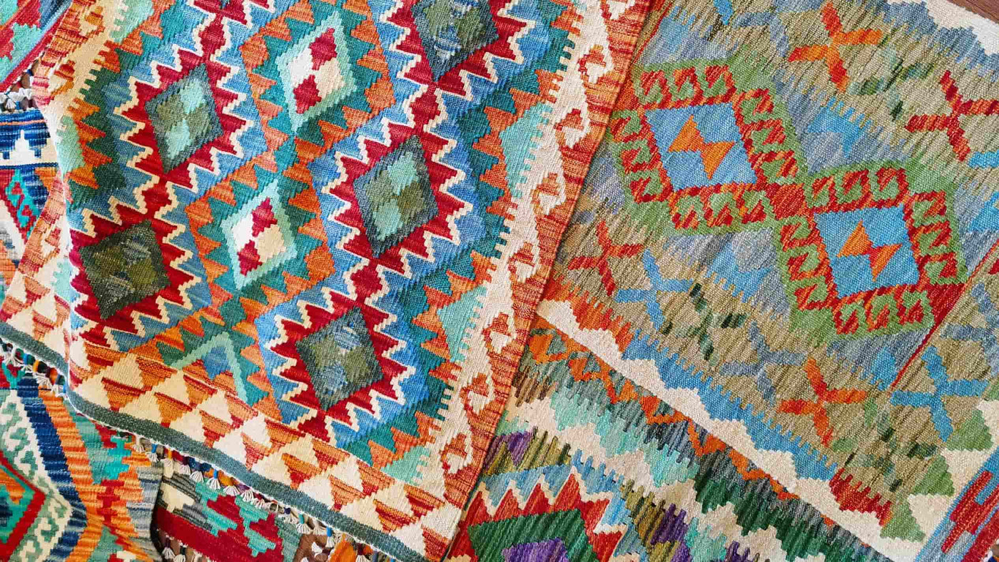 Kelim Teppich Meisterwerke - Kunst & Design vereint