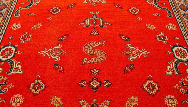 Orange Orientteppiche