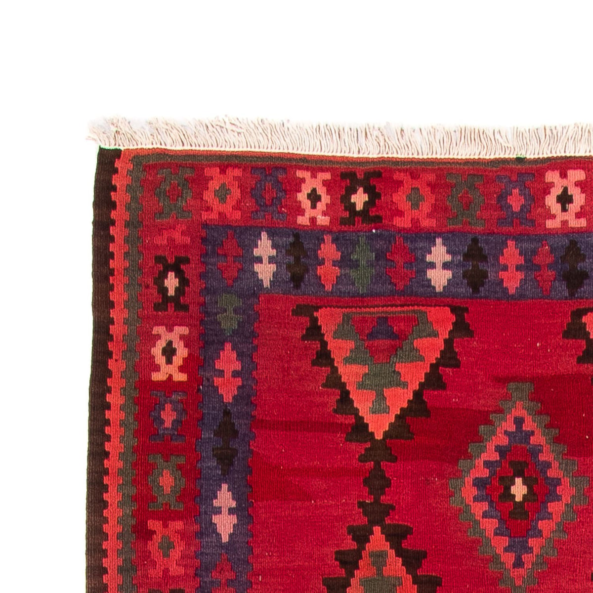 Runner Kelim Rug - Old - 325 x 118 cm - multicolored