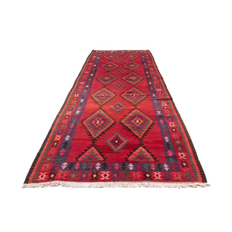 Runner Kelim Rug - Old - 325 x 118 cm - multicolored