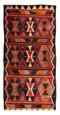 Runner Kelim Rug - Old - 325 x 155 cm - multicolored