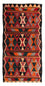 Runner Kelim Rug - Old - 325 x 155 cm - multicolored