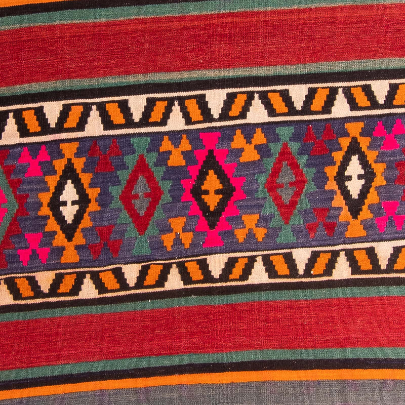 Runner Kelim Rug - Old - 370 x 145 cm - multicolored