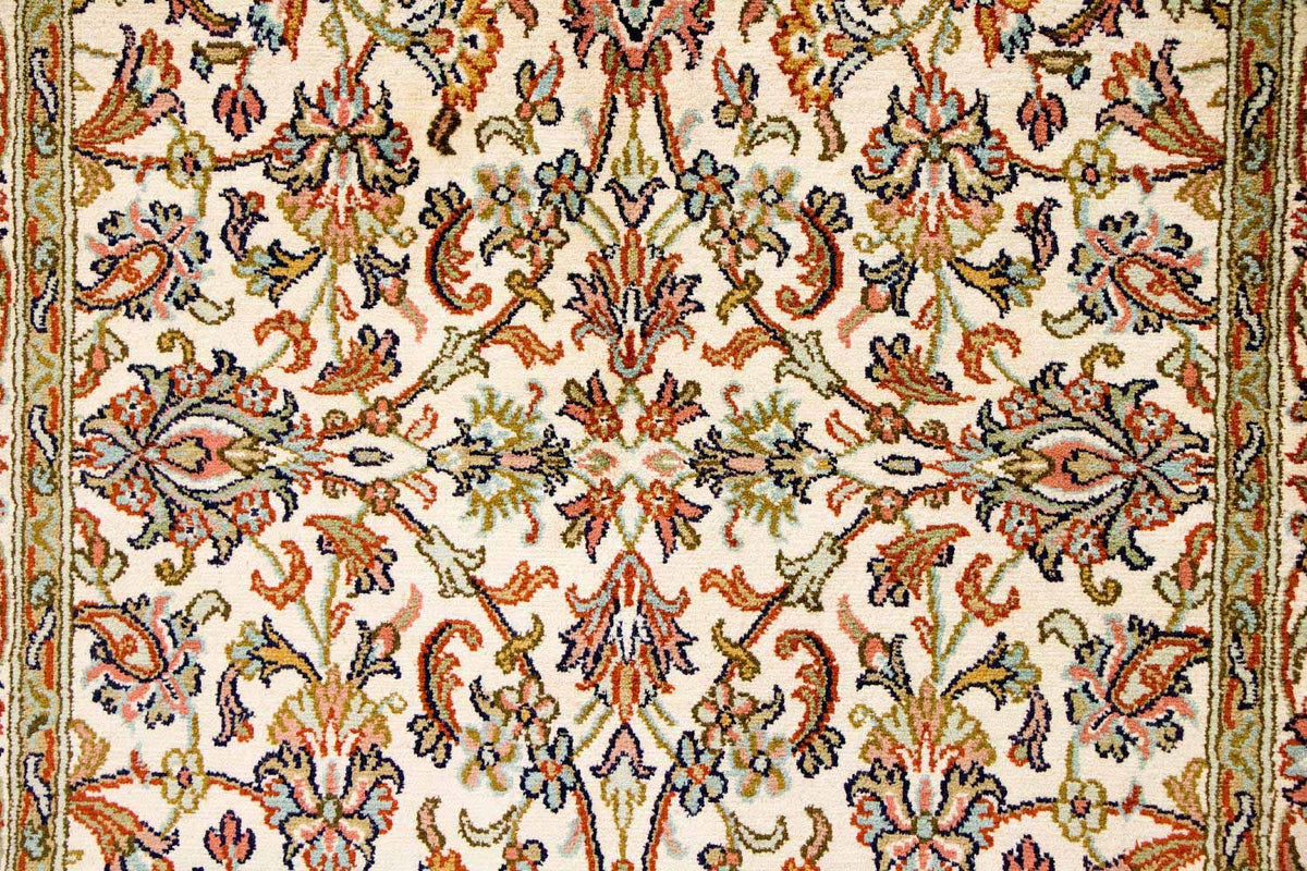 Silk Rug - Kashmir Silk - 127 x 74 cm - beige