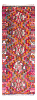 Runner Kelim Rug - Old - 320 x 135 cm - multicolored
