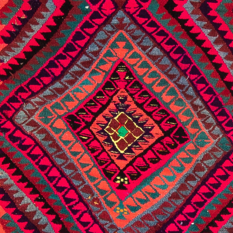 Runner Kelim Rug - Old - 380 x 120 cm - multicolored