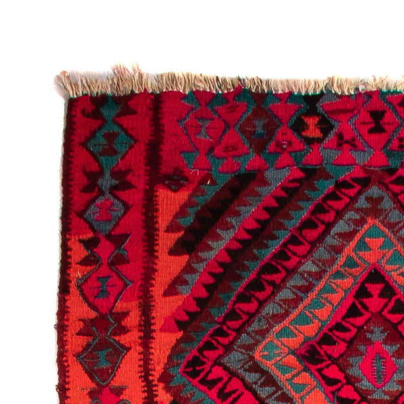 Runner Kelim Rug - Old - 380 x 120 cm - multicolored