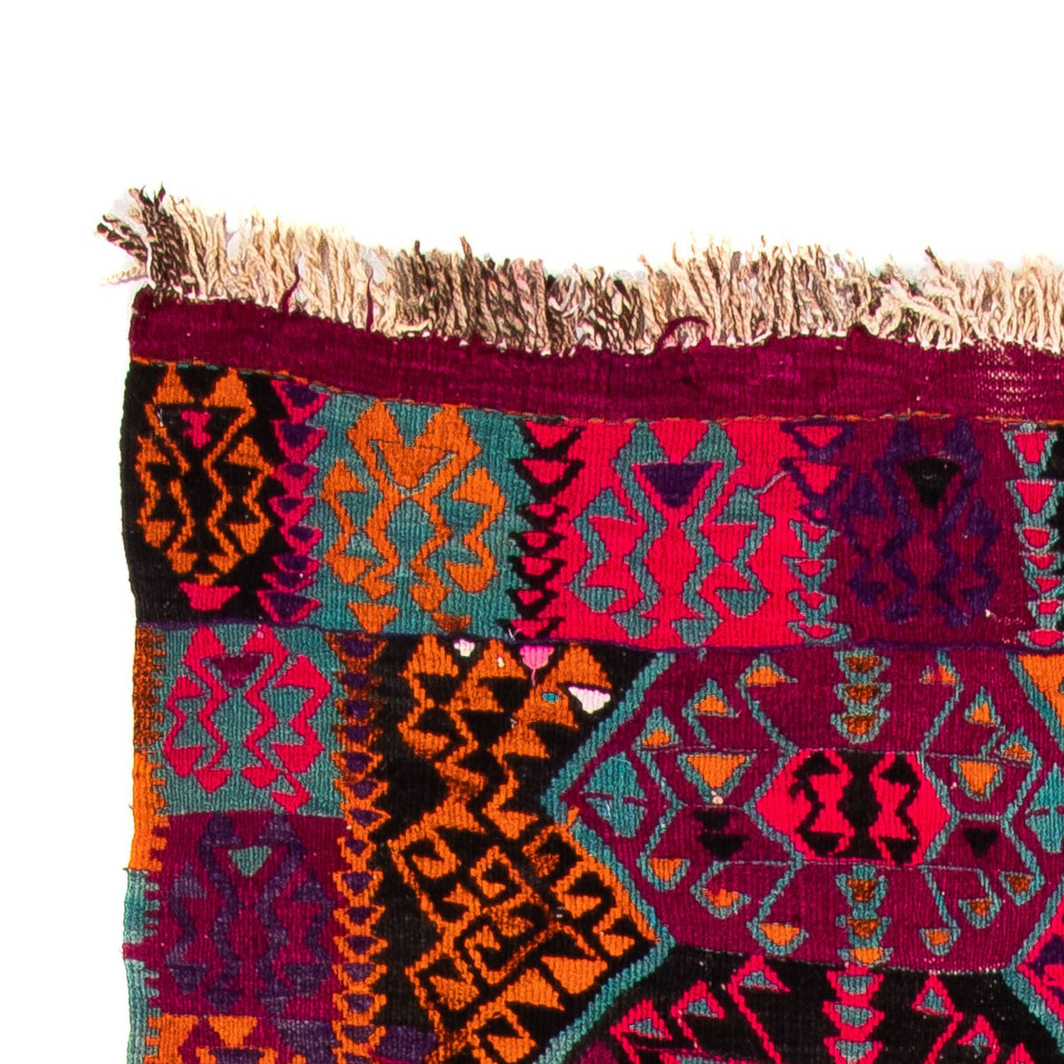 Runner Kelim Rug - Old - 310 x 137 cm - multicolored