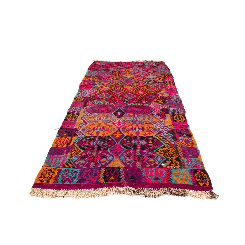 Runner Kelim Rug - Old - 310 x 137 cm - multicolored