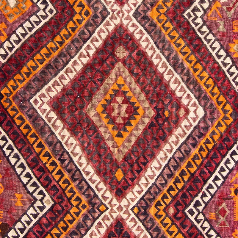 Runner Kelim Rug - Old - 375 x 140 cm - multicolored