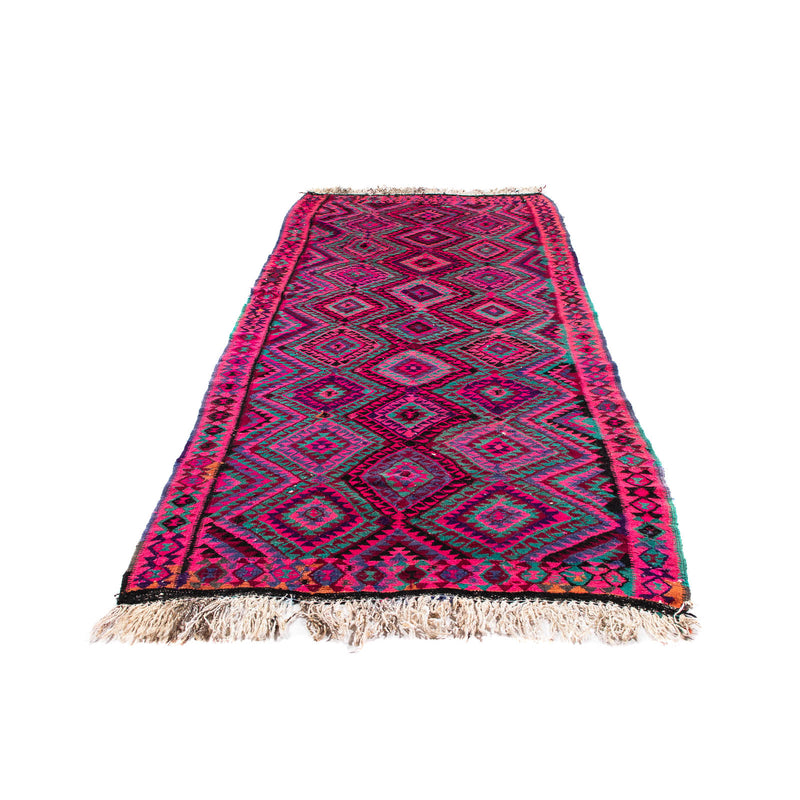 Runner Kelim Rug - Old - 315 x 135 cm - multicolored