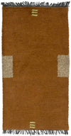 Nepal Rug 70x140cm - Wool Rug - Rectangle / Brown / 70 x 140 cm Rectangle