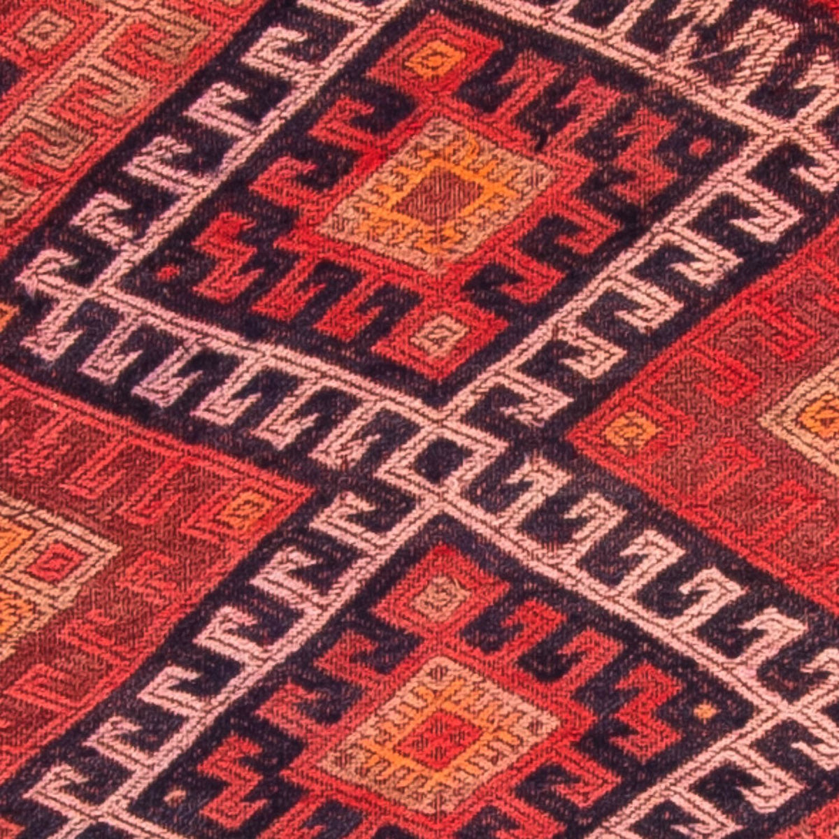 Runner Kelim Rug - Old - 380 x 75 cm - multicolored