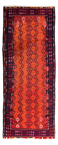 Runner Kelim Rug - Old - 330 x 135 cm - multicolored