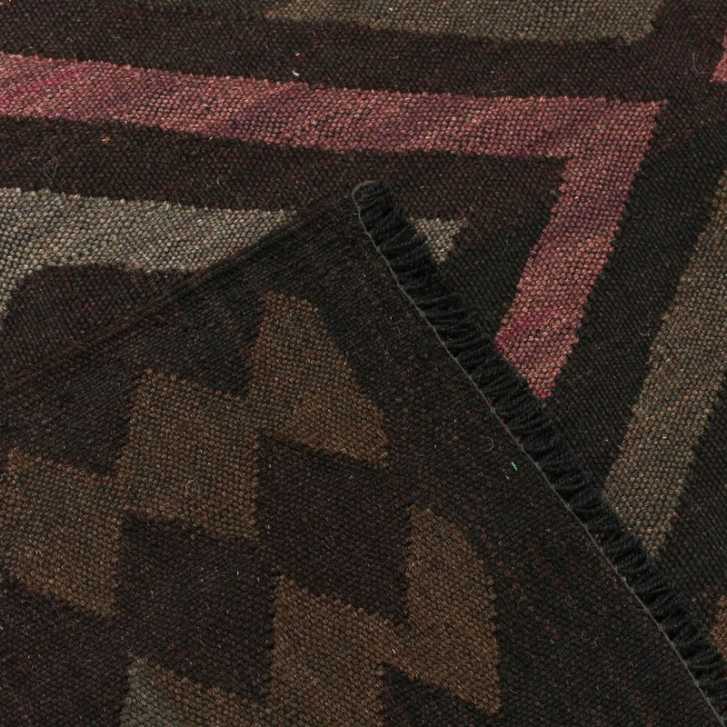 Kelim Rug - Splash - 240 x 166 cm - black