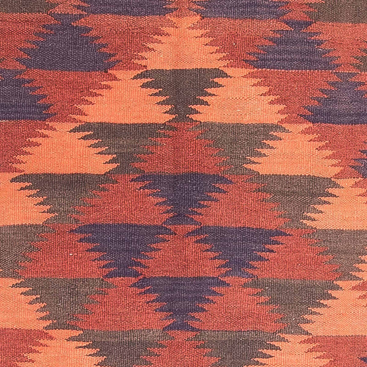 Runner Kelim Rug - Old - 450 x 130 cm - brown