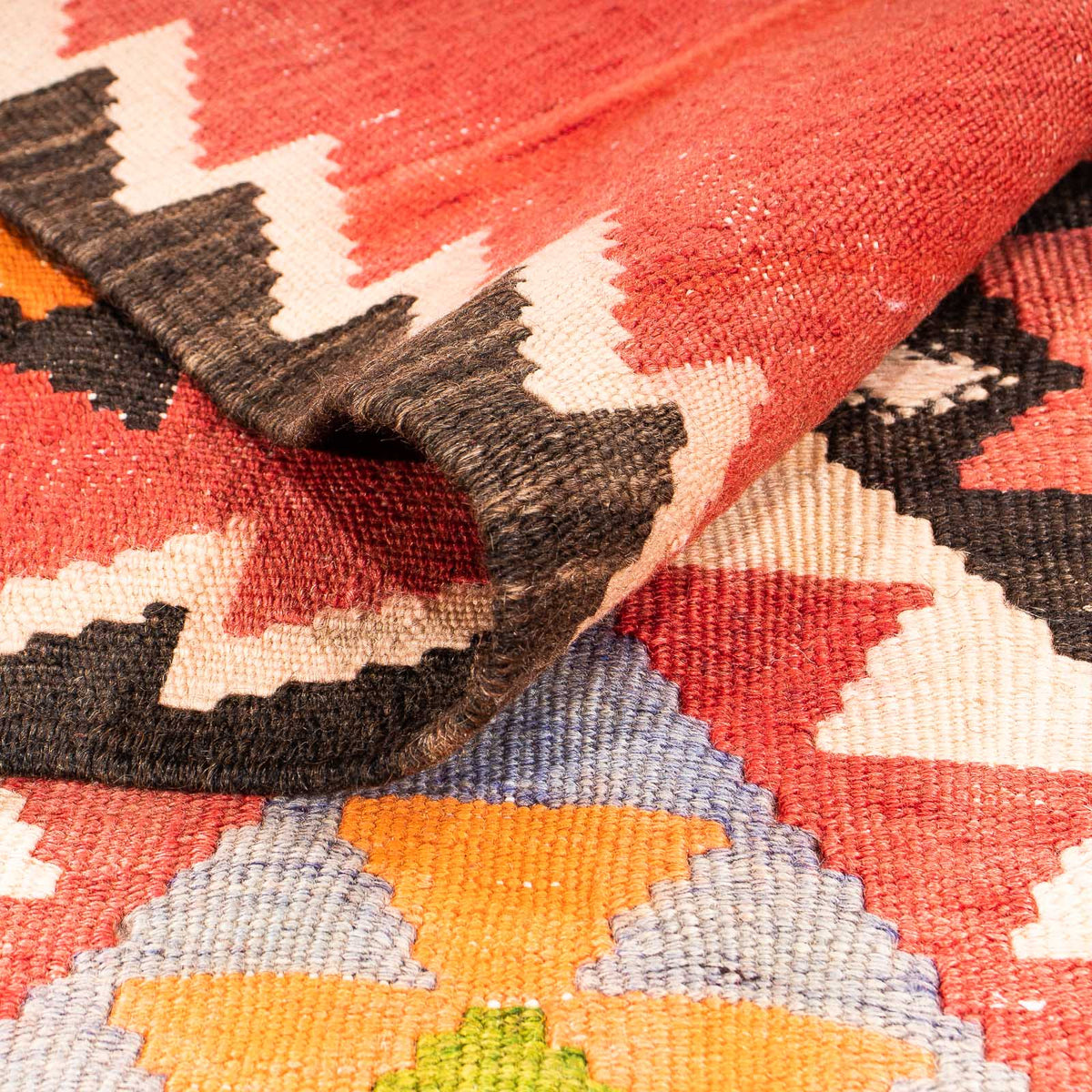 Runner Kelim Rug - Old - 315 x 150 cm - multicolored