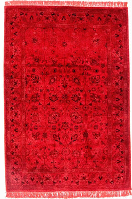 Vintage Rug - 180 x 124 cm - red