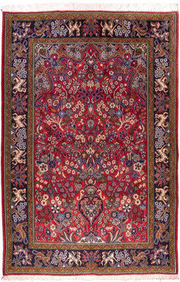 Perser Rug - Ghom - 200 x 140 cm - red