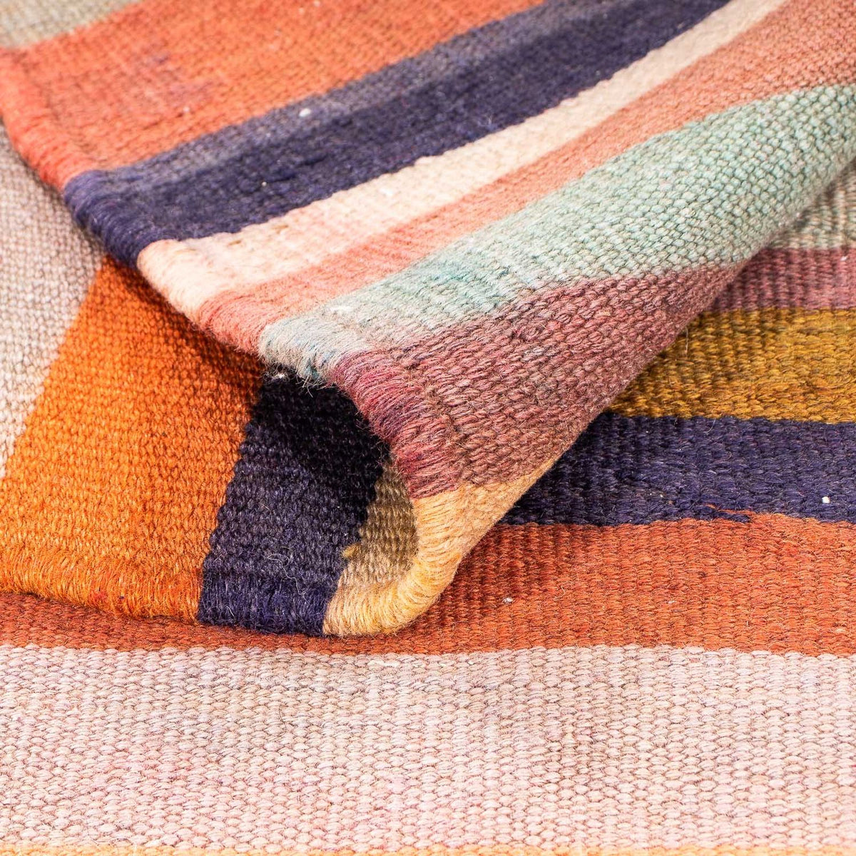 Kelim Rug - Old - 170 x 140 cm - multicolored