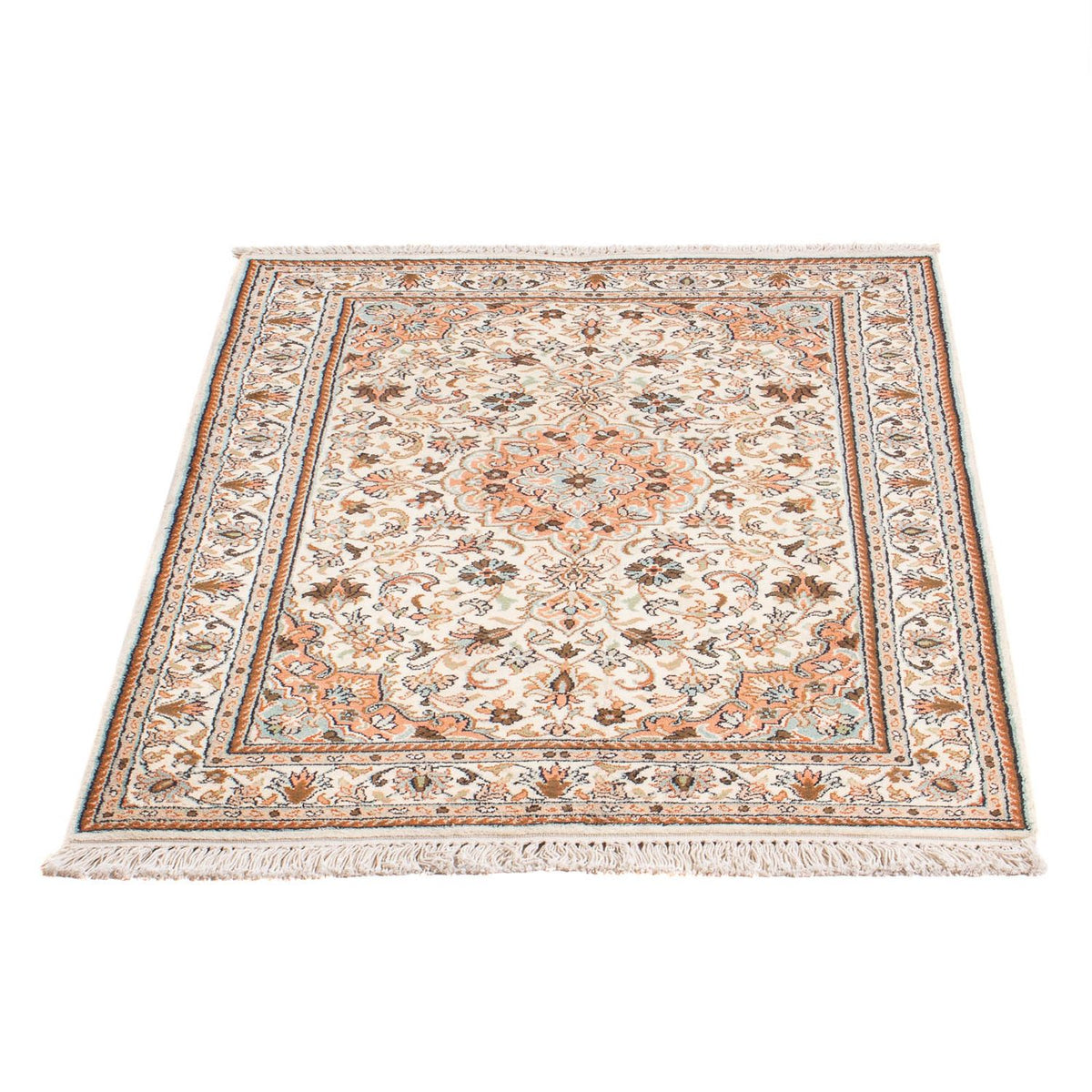 Silk Rug - Kashmir Silk - 125 x 78 cm - cream