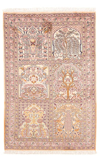 Silk Rug - Kashmir Silk - 119 x 79 cm - multicolored