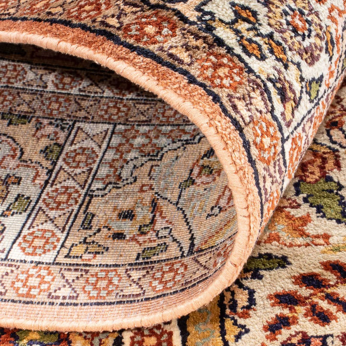 Silk Rug - Kashmir Silk - 148 x 92 cm - multicolored