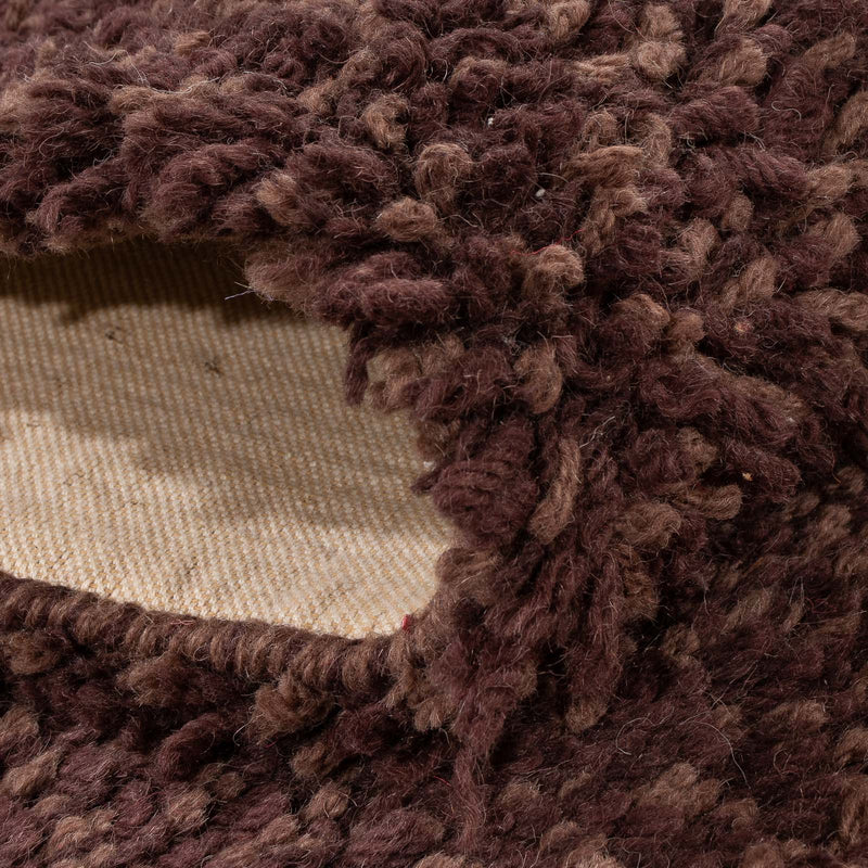Runner High-Pile Rug - 201 x 69 cm - brown