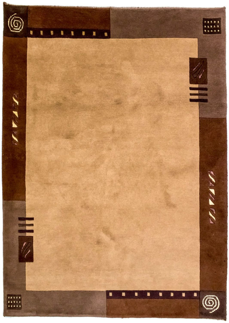 Nepal Rug - 191 x 148 cm - brown