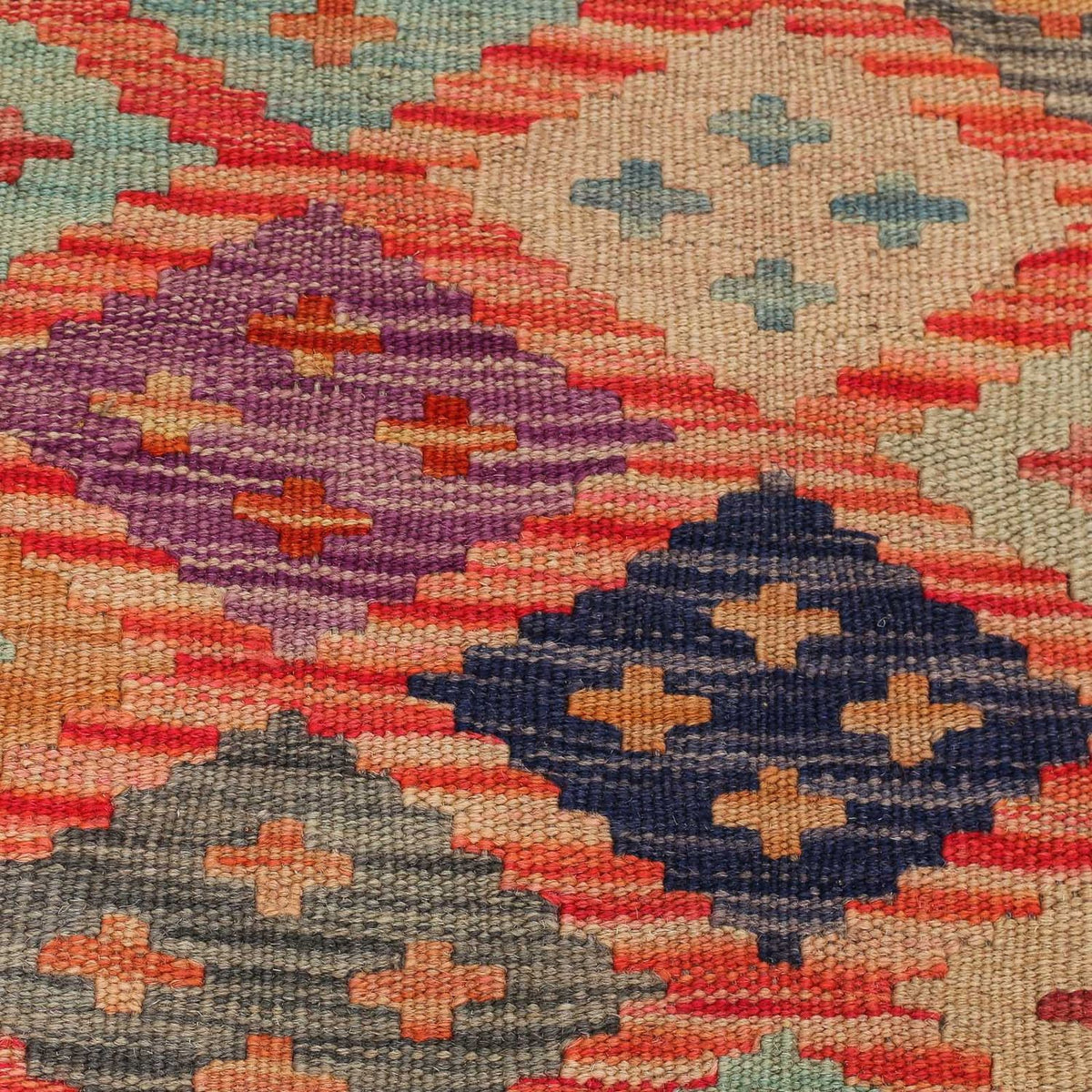 Kelim Rug - Splash - 197 x 148 cm - multicolored