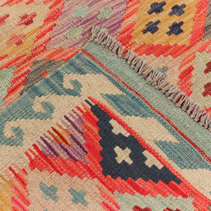 Kelim Rug - Splash - 197 x 148 cm - multicolored