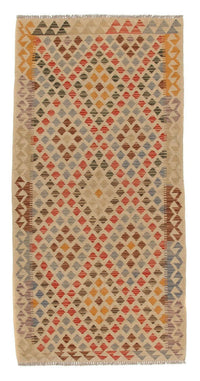 Runner Kelim Rug - Splash - 198 x 97 cm - multicolored