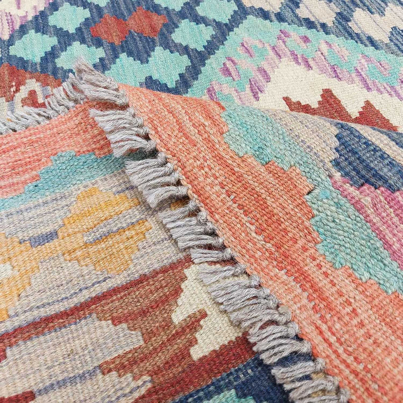 Kelim Rug - Splash - 295 x 203 cm - multicolored