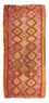 Runner Kelim Rug - Old - 320 x 155 cm - multicolored