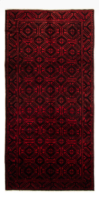 Perser Rug - Nomadic - 335 x 167 cm - red