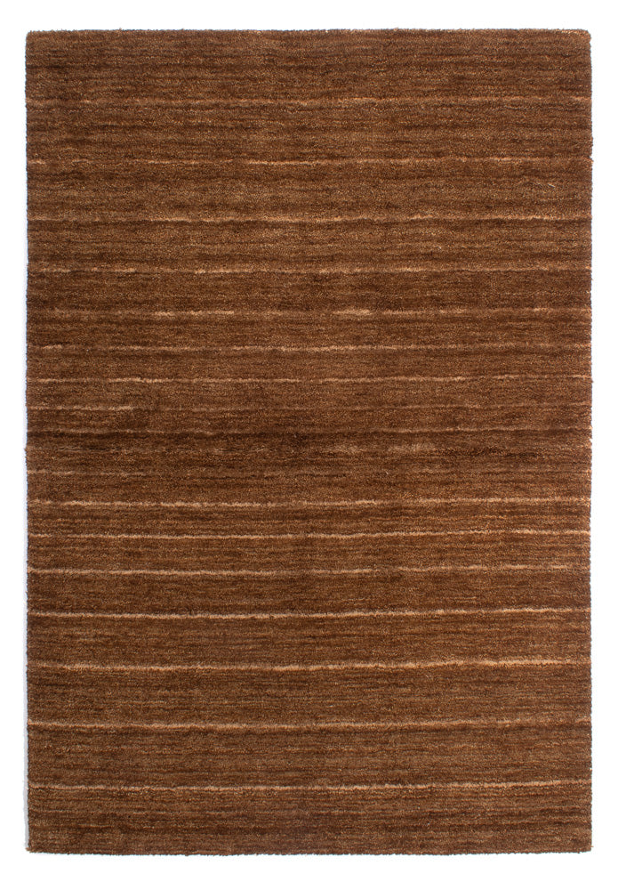 Wool Rug - 194 x 135 cm - brown