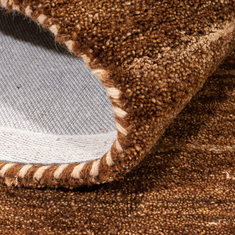 Wool Rug - 194 x 135 cm - brown