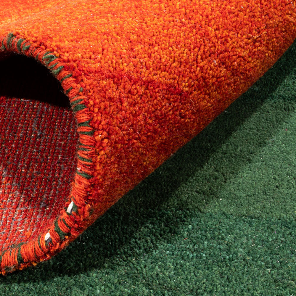 Gabbeh Rug - Indus square  - 250 x 247 cm - green