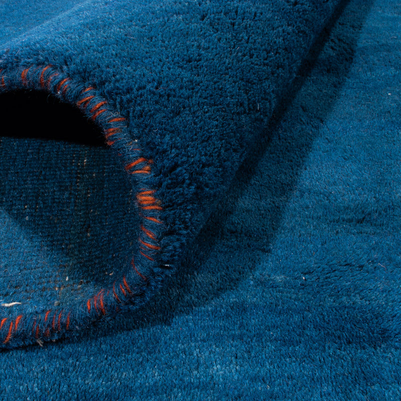 Gabbeh Rug - Indus square  - 261 x 246 cm - dark blue