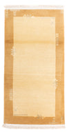 Nepal Rug 70x140cm - Wool Rug - Rectangle / Beige / 70 x 140 cm Rectangle