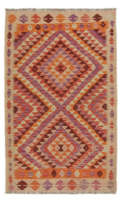Runner Kelim Rug - Splash - 192 x 110 cm - multicolored