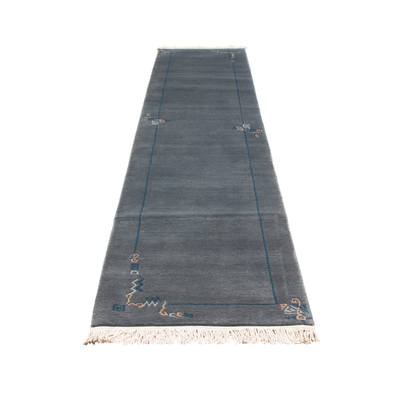 Runner Nepal Rug - 343 x 73 cm - blue