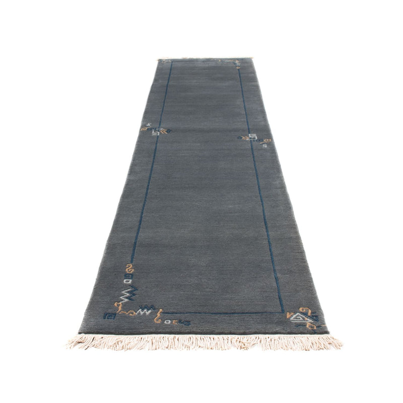 Runner Nepal Rug - 330 x 71 cm - blue