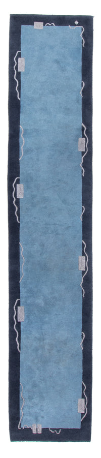 Runner Nepal Rug - 337 x 73 cm - blue