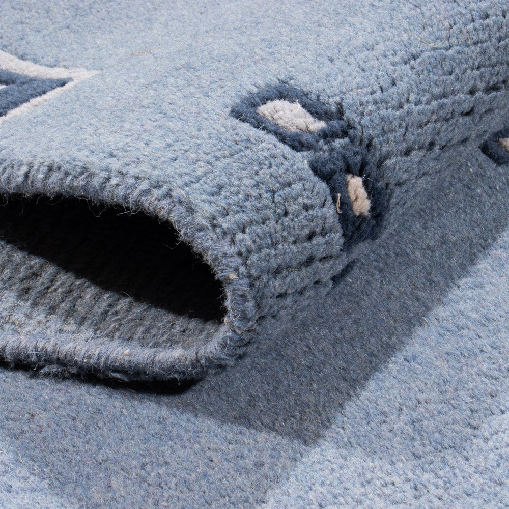 Runner Nepal Rug - 330 x 69 cm - blue