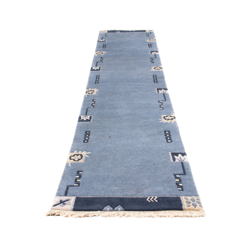 Runner Nepal Rug - 330 x 69 cm - blue