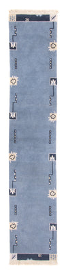 Runner Nepal Rug - 332 x 70 cm - blue