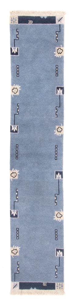Runner Nepal Rug - 332 x 70 cm - blue
